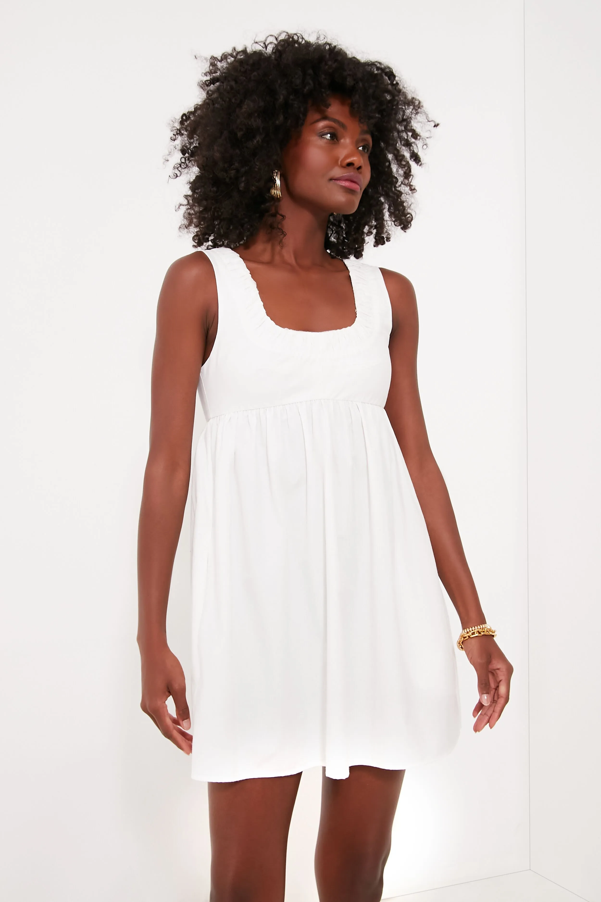 White Letizia Mini Dress sold by Tuckernuck product image thumbnail 2