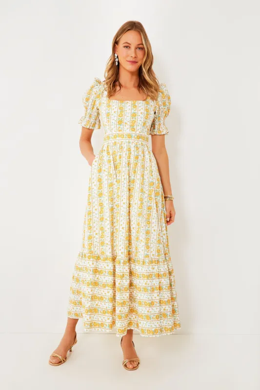 Yellow Floral Phillipa Maxi Dress made by Tuckernuck