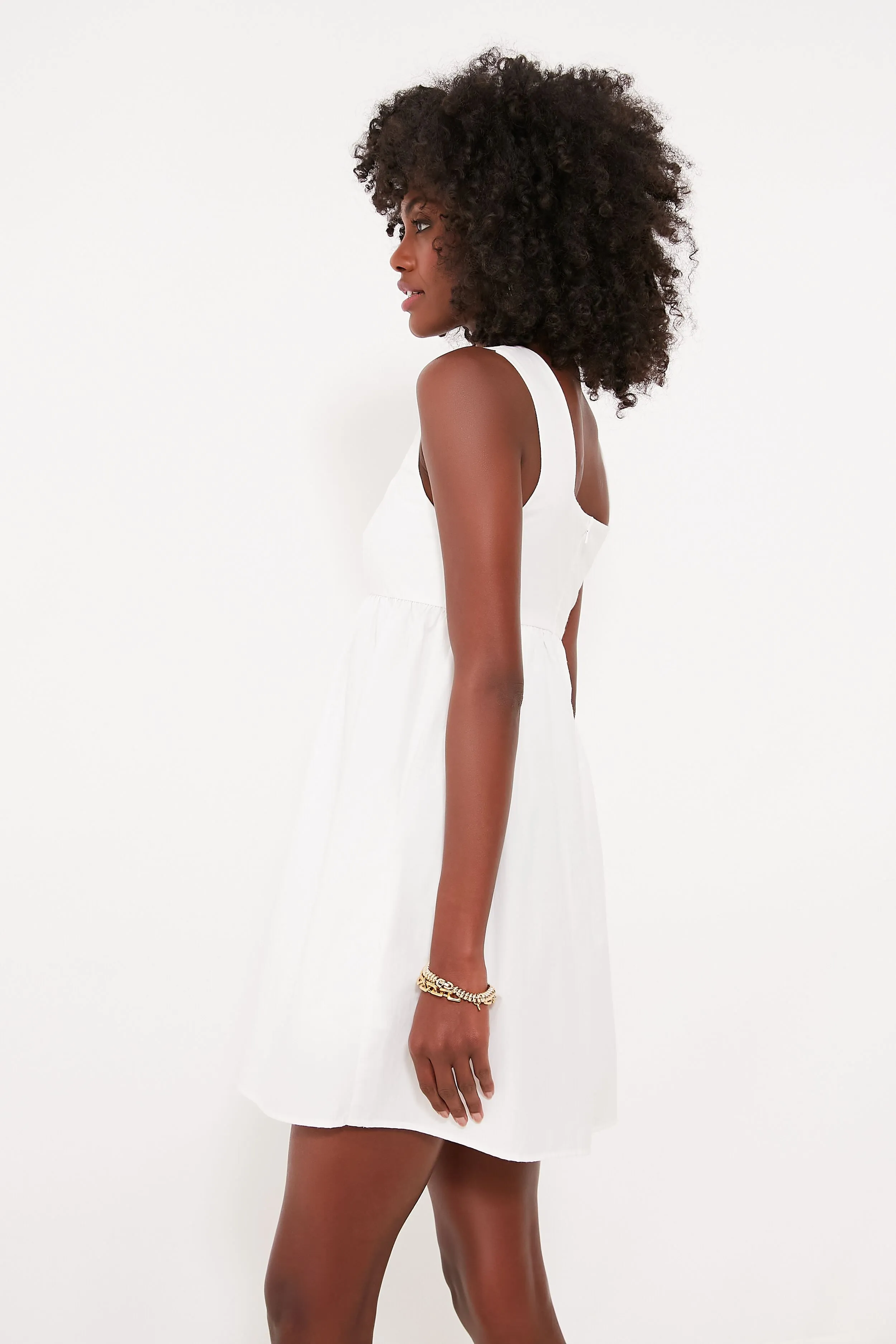 White Letizia Mini Dress sold by Tuckernuck product image thumbnail 3