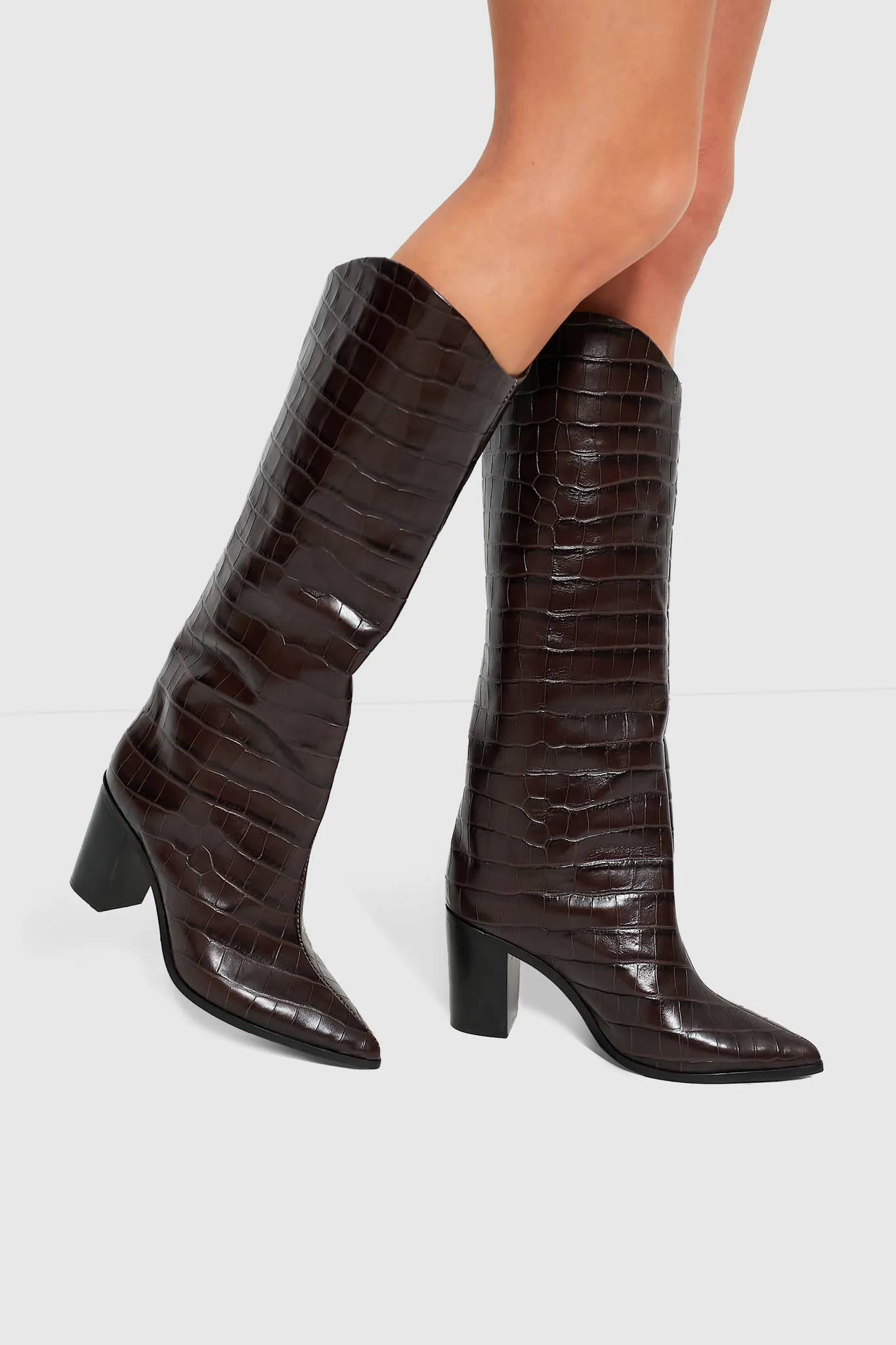 Dark Chocolate Maryana Block Heels sold by Tuckernuck product image thumbnail 3