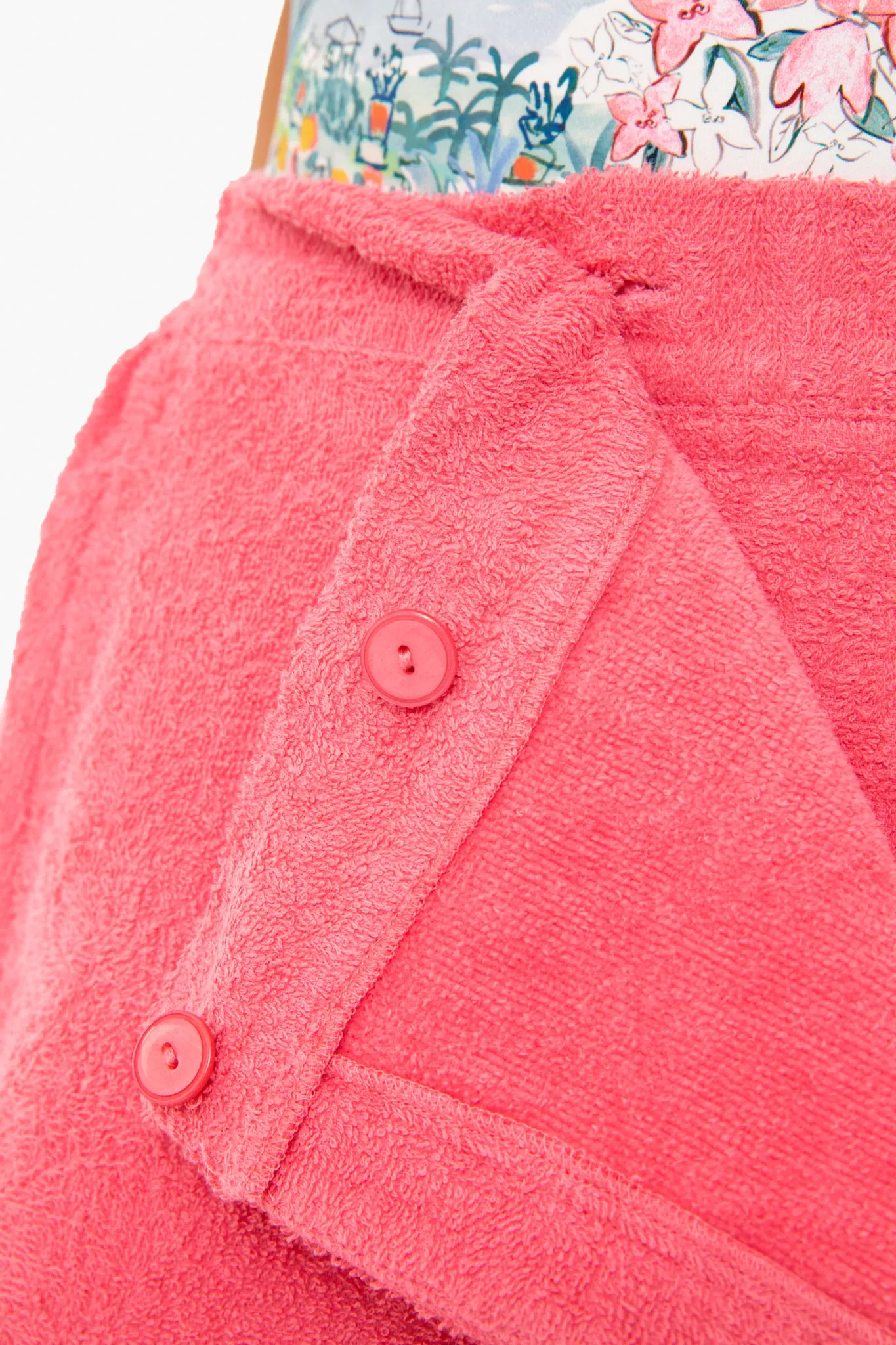 ★PLAGE_seoul★ Terry Wrap Skirt_Pink Pink Terry Wrap Skirt | Dannijo