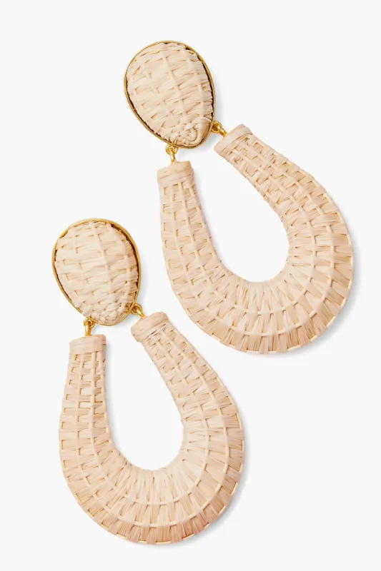 Raffia Indra Earrings sold by Tuckernuck