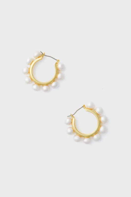 Twiggy Pearl Hoop sold by Tuckernuck