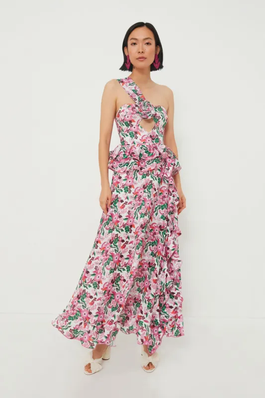 Pink Floral Linen Maxi Dress sold by Tuckernuck