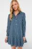Lagoon Stripe Callahan Shirt Dress sold by Tuckernuck