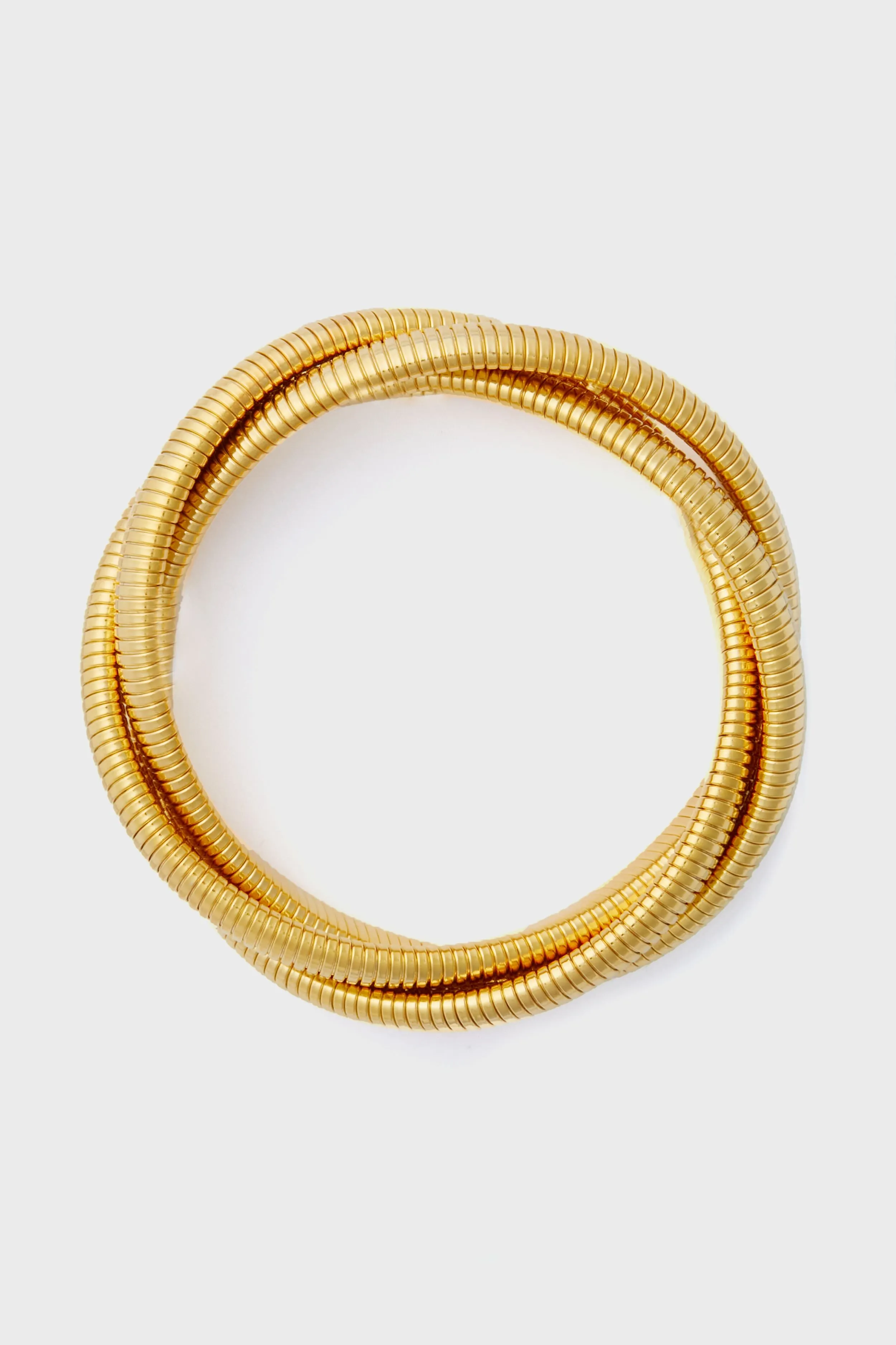 Gold Large Triple Twisted Cobra Bracelet sold by Tuckernuck product image thumbnail 5