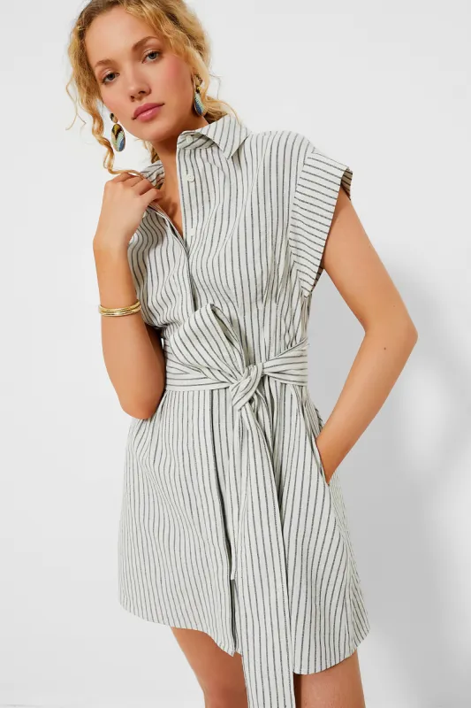 Linen Stripe Mini Callie Dress sold by Tuckernuck