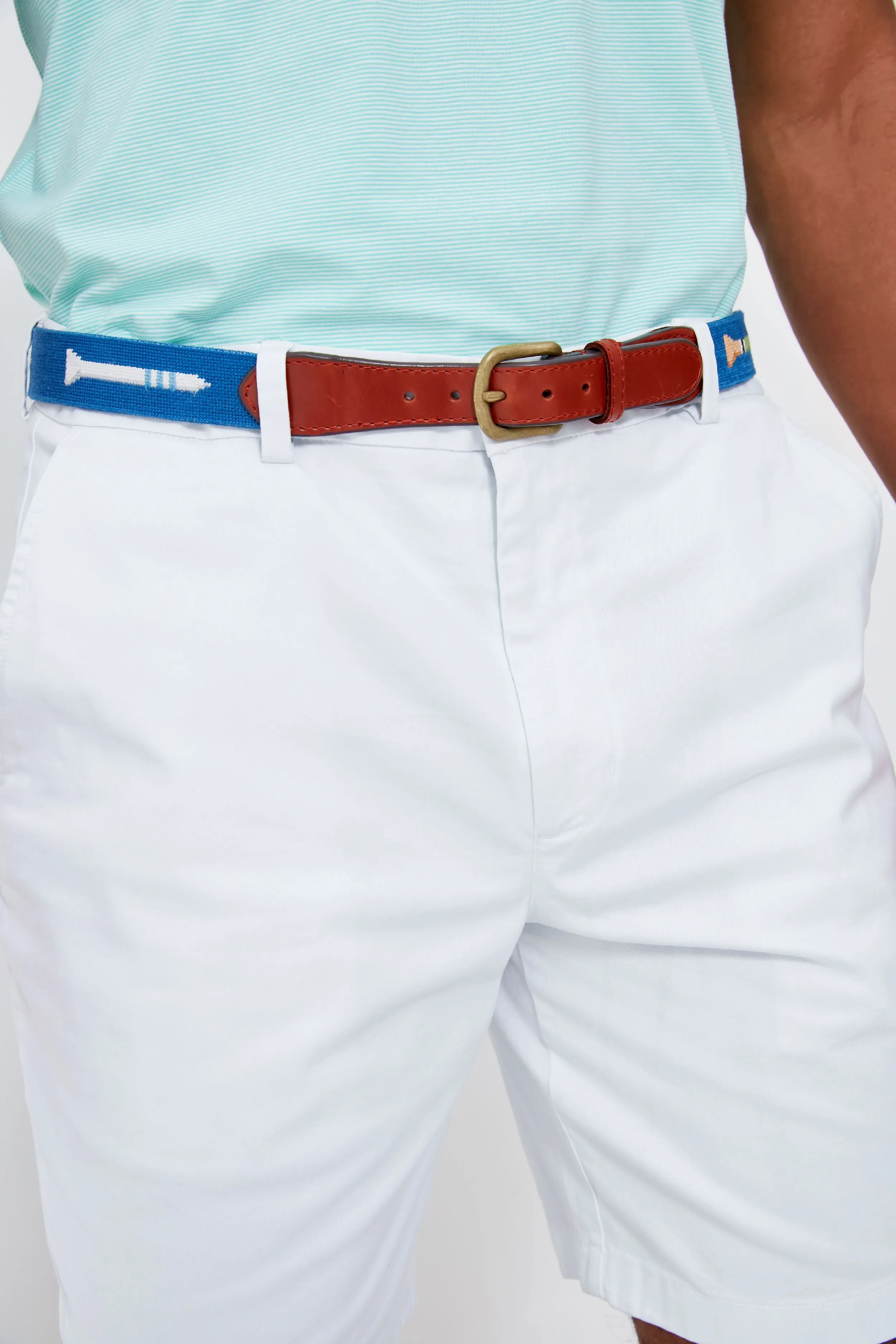 Navy Needlepoint Golf Tees Belt sold by Tuckernuck product image thumbnail 3