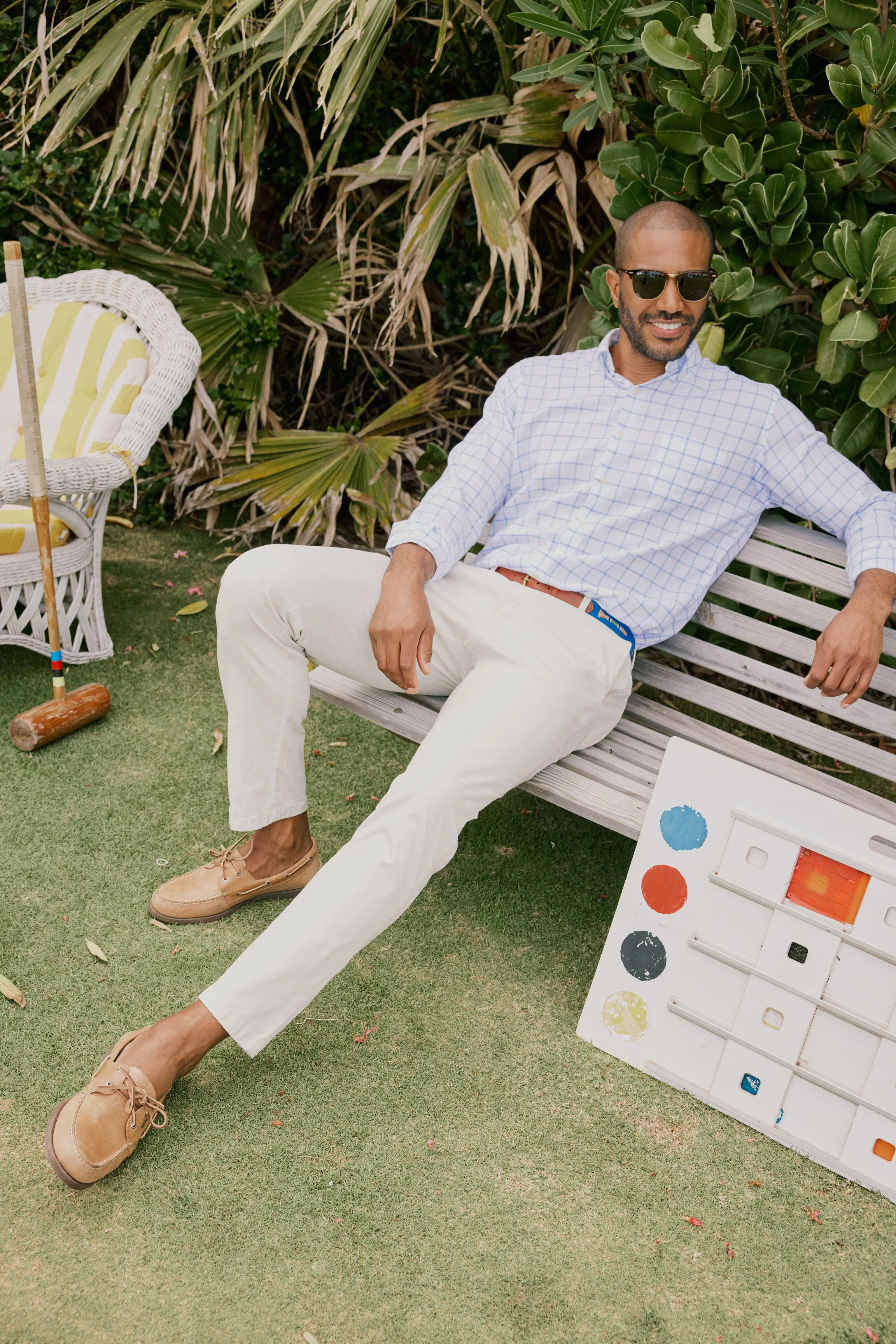 Navy Needlepoint Golf Tees Belt sold by Tuckernuck product image thumbnail 4