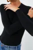 Black The Round Neck Bodysuit sold by Tuckernuck