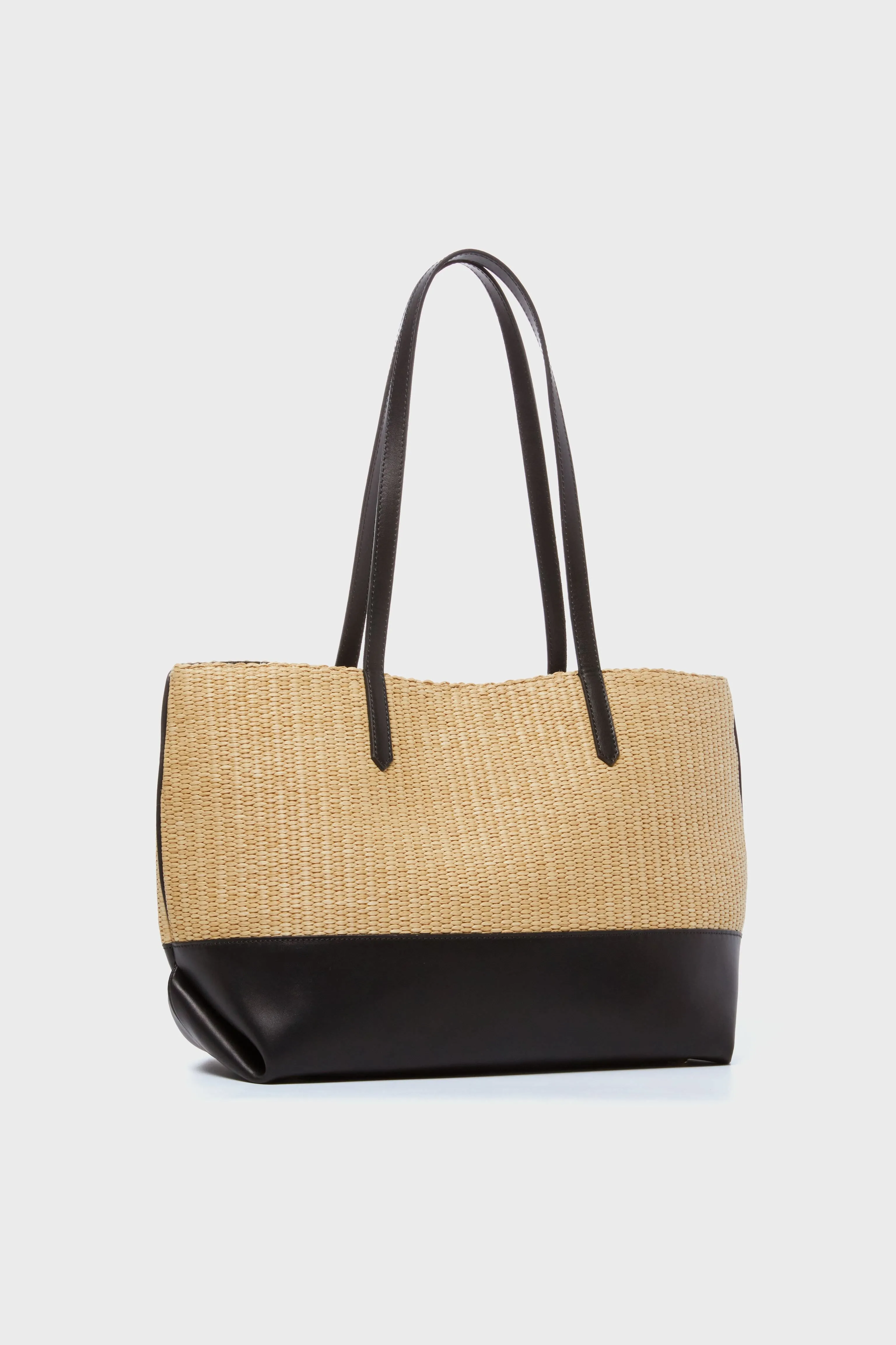 Warm Raffia and Black Tokyo Tote sold by Tuckernuck product image thumbnail 5
