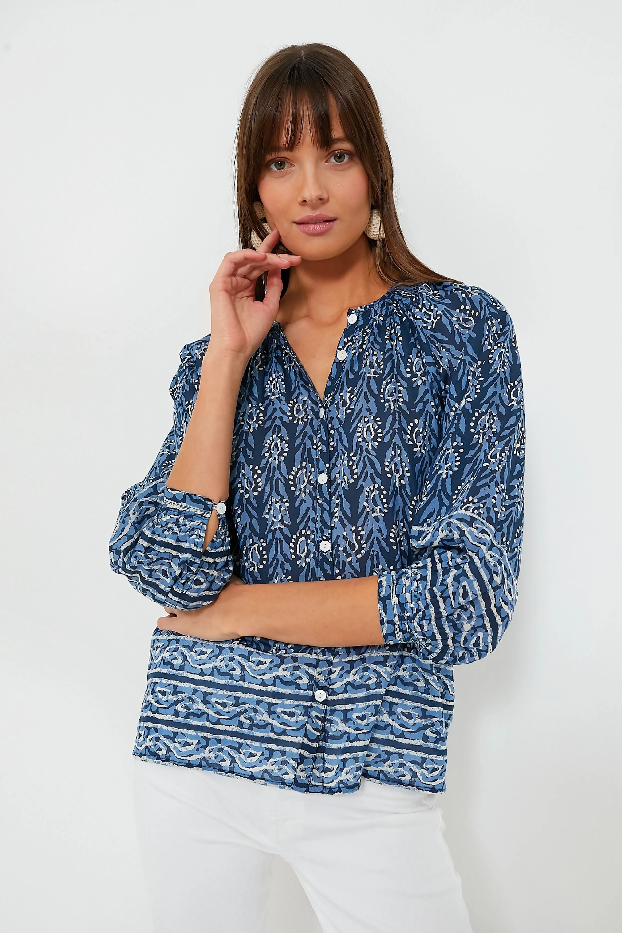 Indigo Courtney Top sold by Tuckernuck
