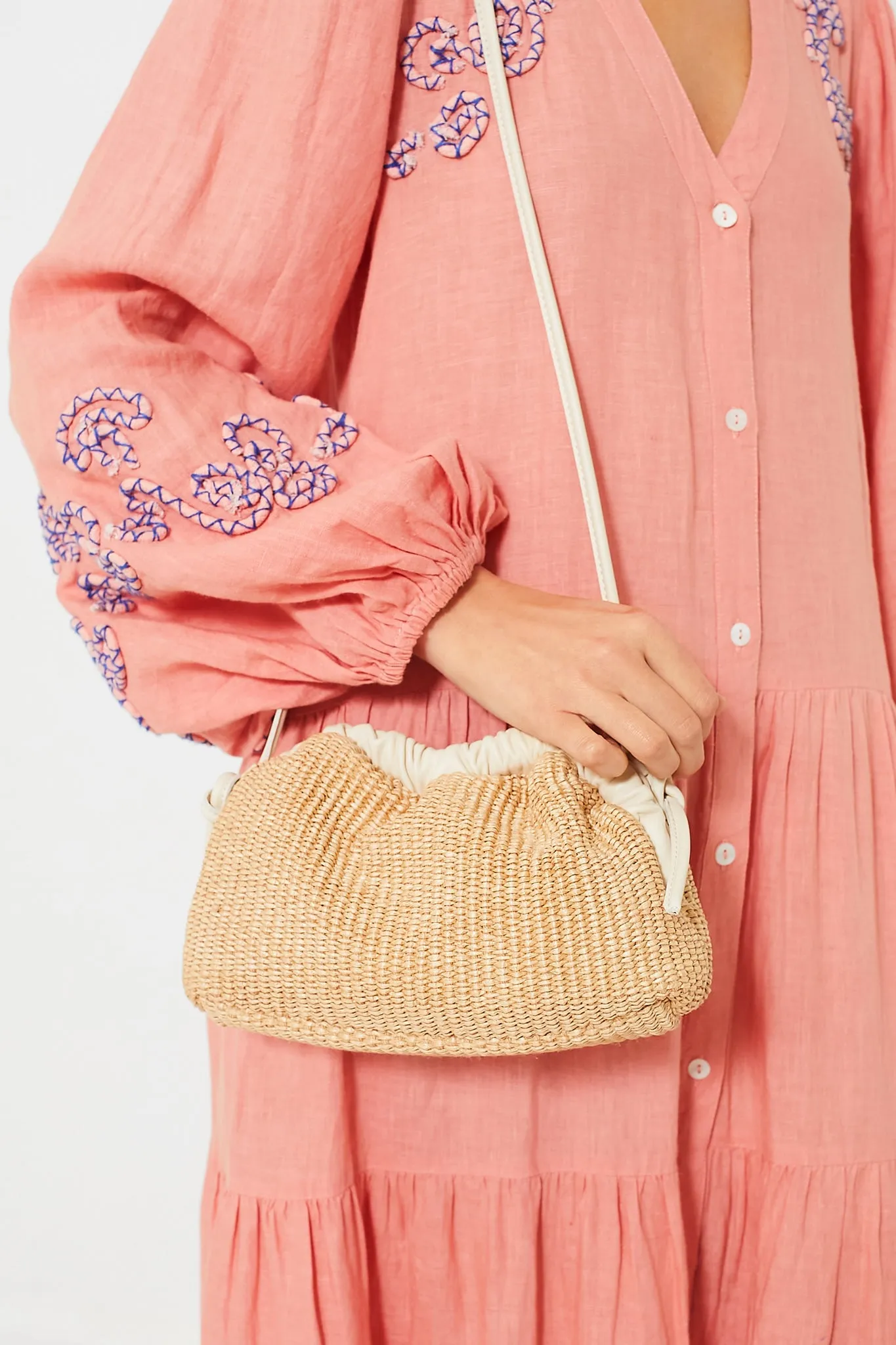 Natural and Jasmine Mini Cloud Clutch sold by Tuckernuck product image thumbnail 3