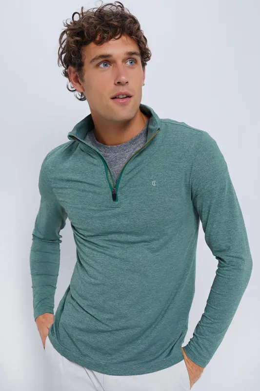 Heathered Forest Featherweight Performance Pullover sold by Tuckernuck