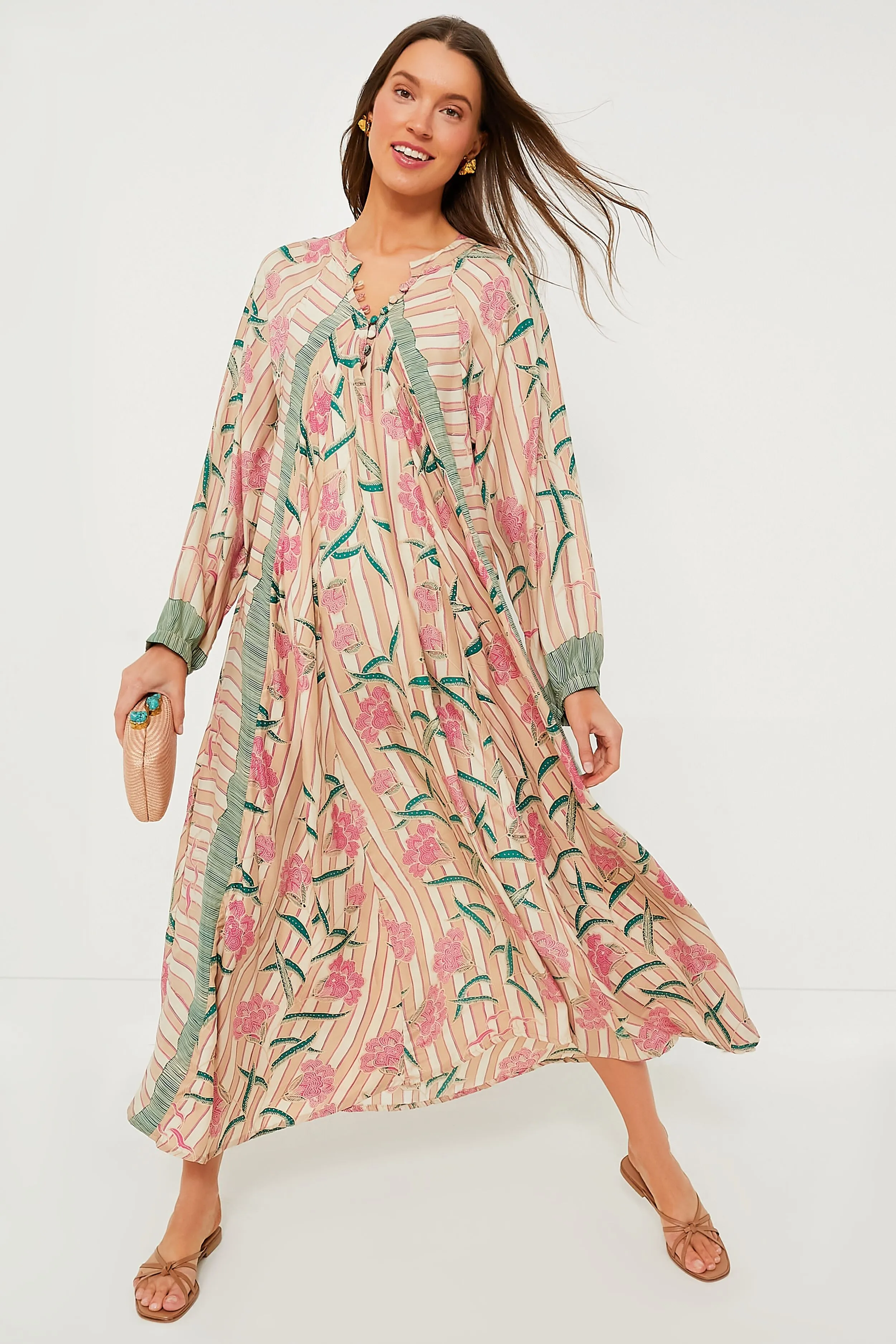 Chamomile Rose Fiore Maxi Dress sold by Tuckernuck