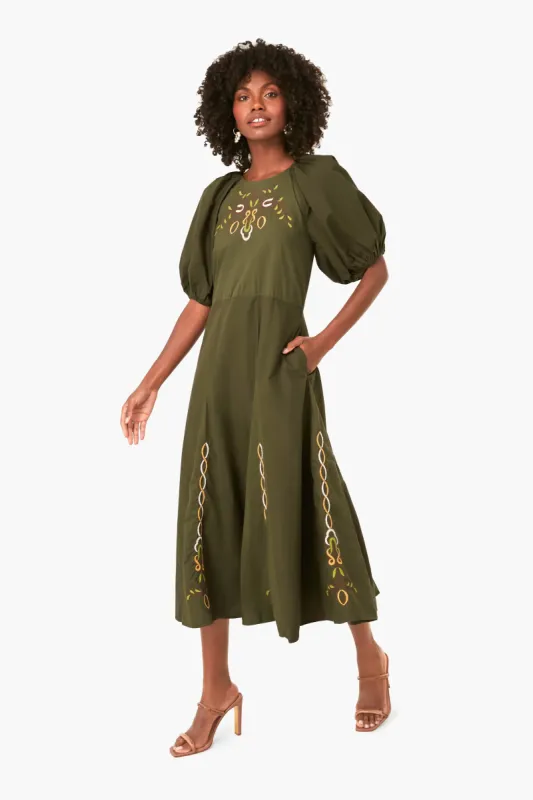 Forest Green Gertrude Dress sold by Tuckernuck