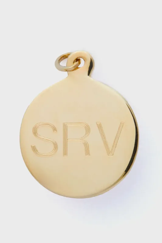 14k Circle Pendant Charm sold by Tuckernuck