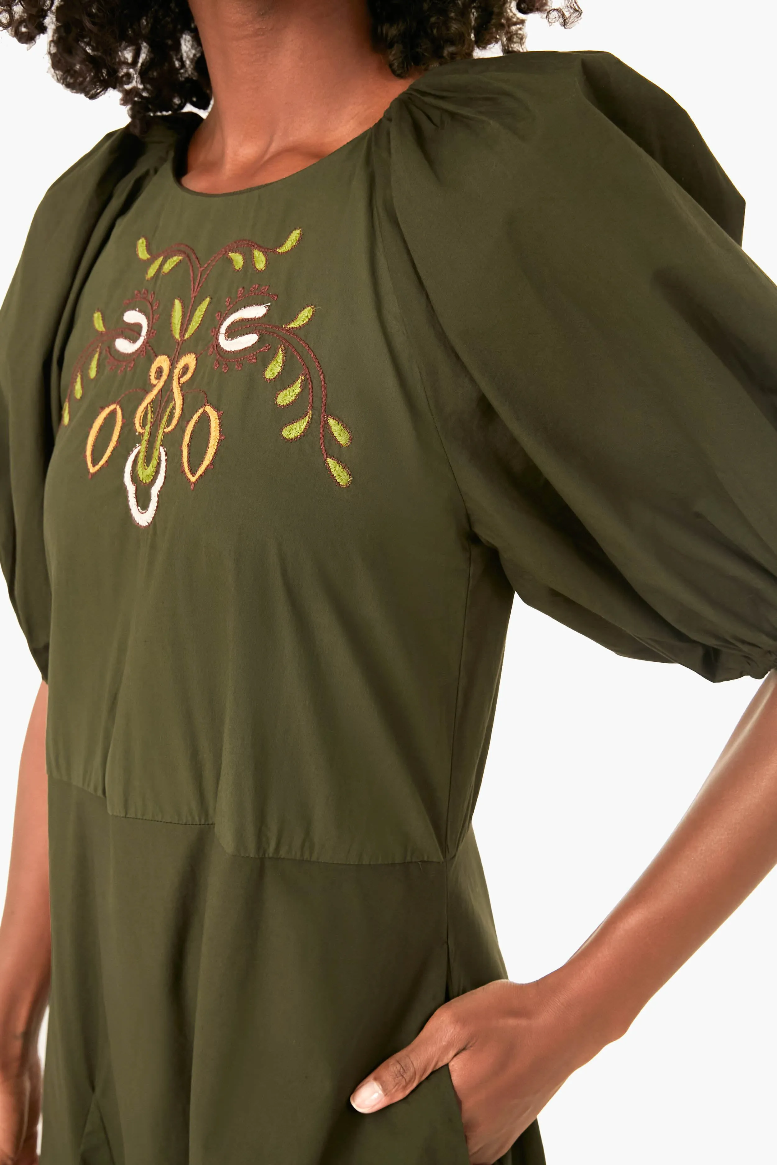 Forest Green Gertrude Dress sold by Tuckernuck product image thumbnail 5