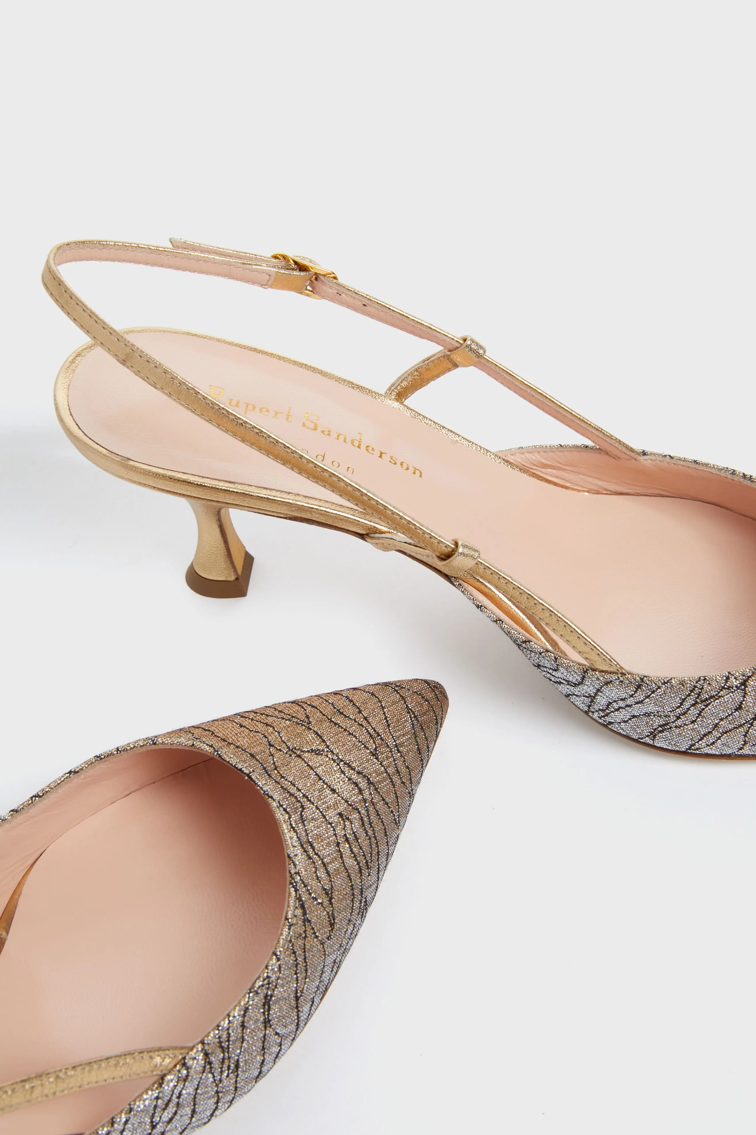 Multi Gold Ocean Lurex Jocelyn Heels sold by Tuckernuck product image thumbnail 5