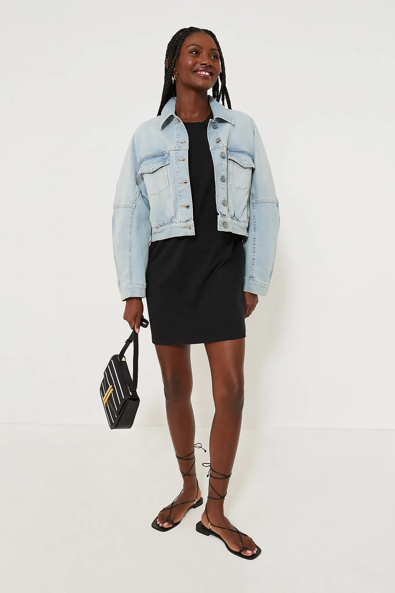 Tint Blue Denim Bomber Jacket sold by Tuckernuck product image thumbnail 2