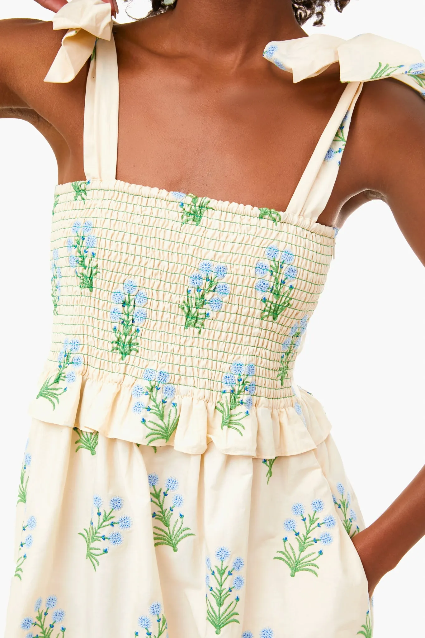 Wildflower Embroidered Alessandra Dress sold by Tuckernuck product image thumbnail 5
