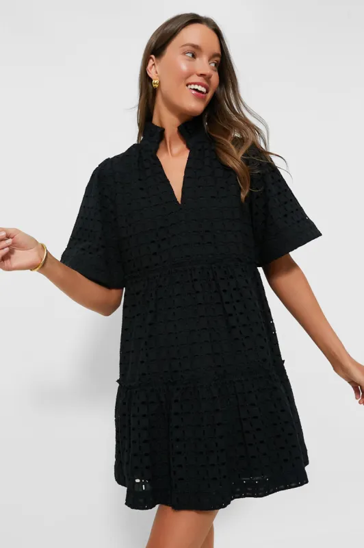 Black Eyelet Crawford Dress sold by Tuckernuck