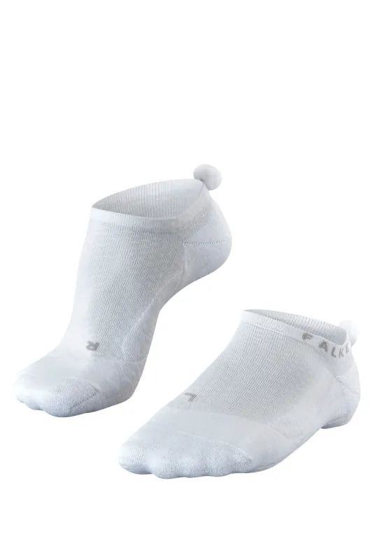 White PomPom Golf Socks made by Falke