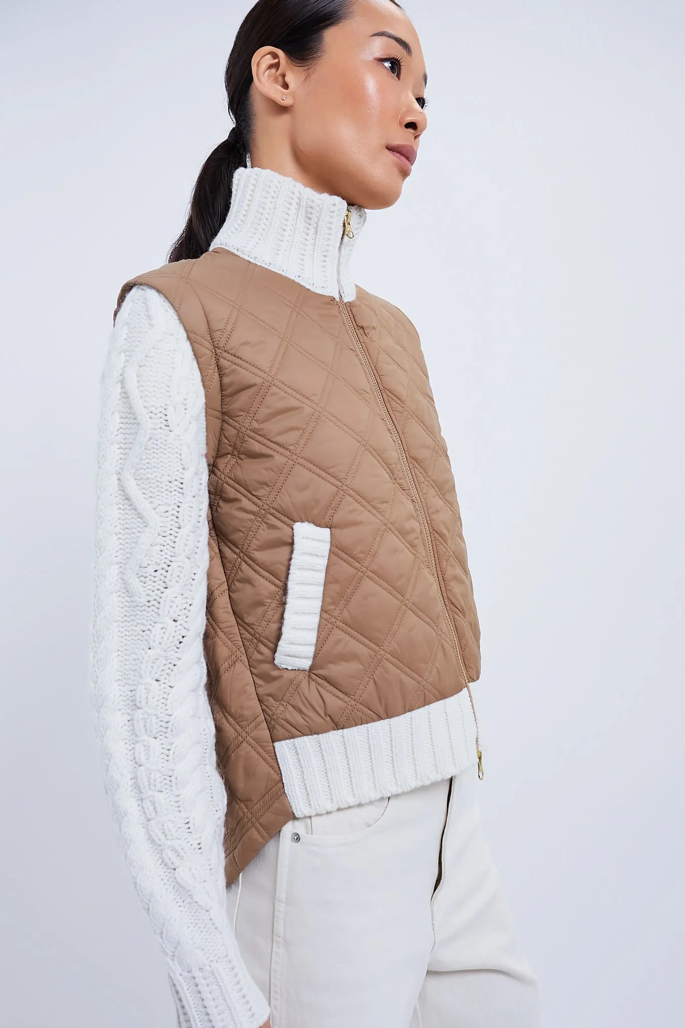 Russet and Ivory Patra Mixed Media Jacket sold by Tuckernuck product image thumbnail 4