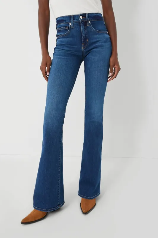 Bright Blue Beverly High Rise Skinny Flare sold by Tuckernuck