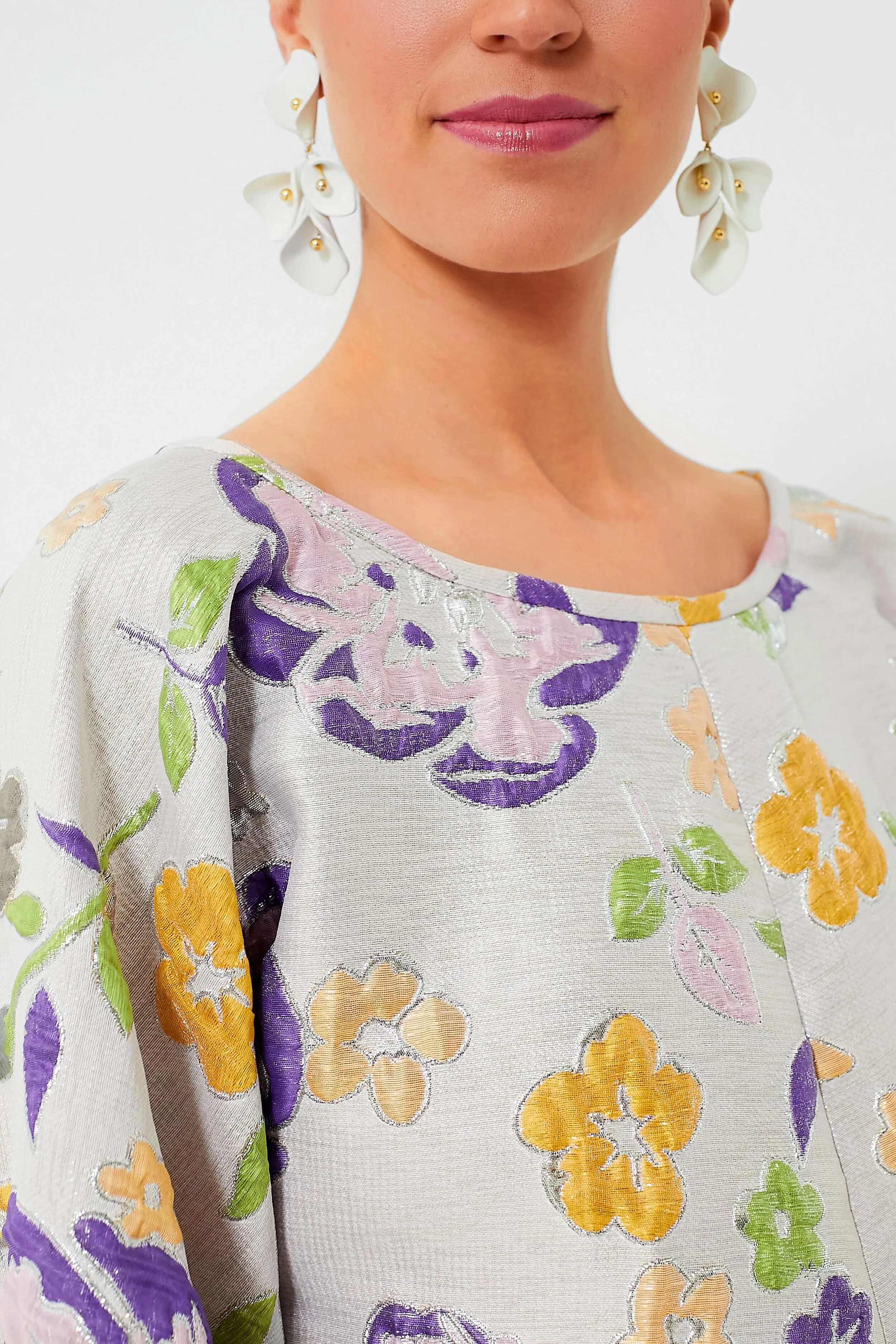 White and Purple Slim Fit Good Luck Dress sold by Tuckernuck product image thumbnail 5