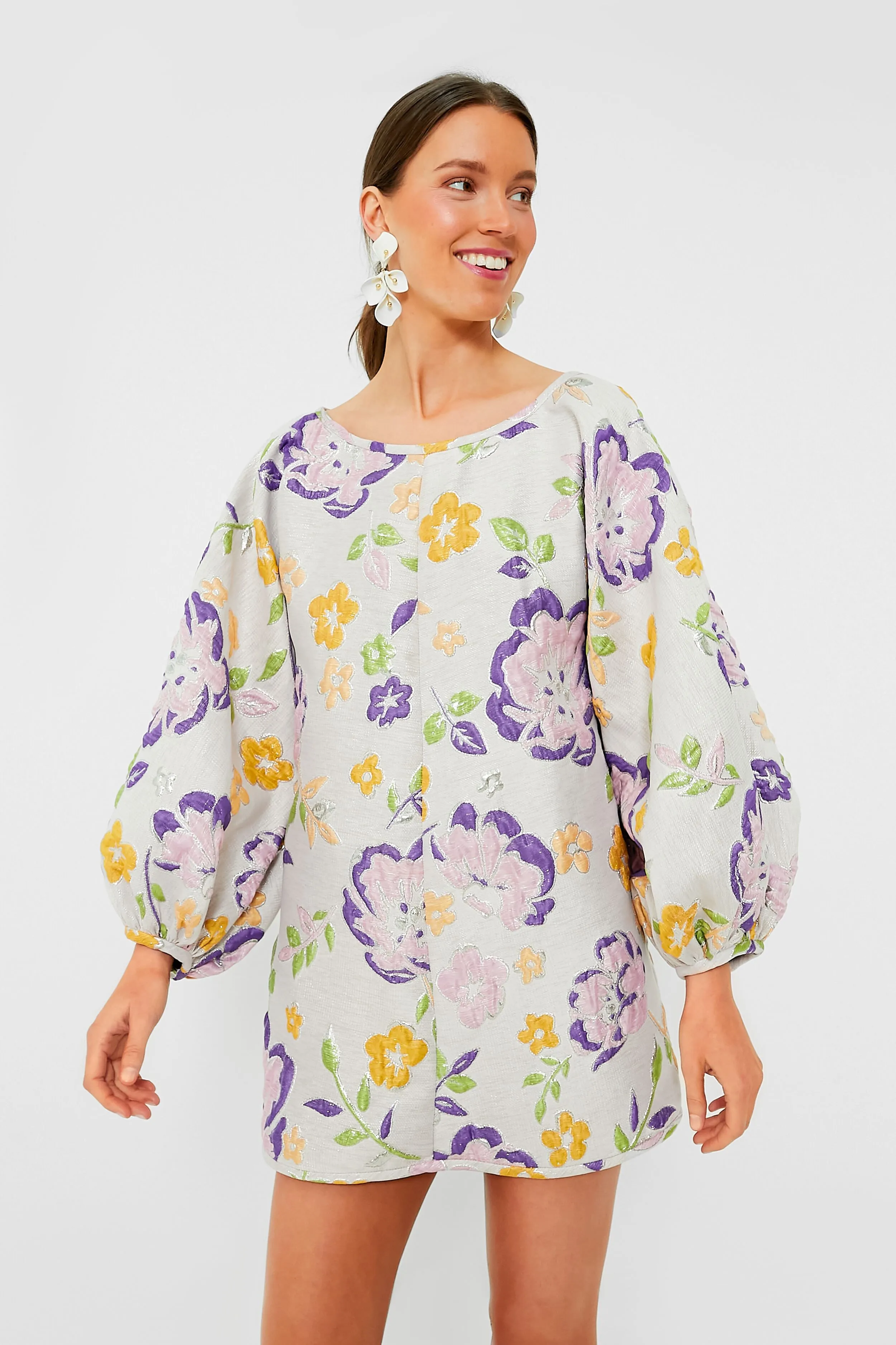 White and Purple Slim Fit Good Luck Dress sold by Tuckernuck product image thumbnail 2