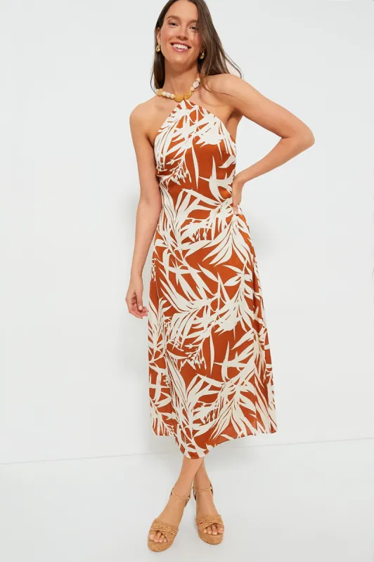 Bronze Leafy Floral Mallorca Maxi Dress sold by Tuckernuck