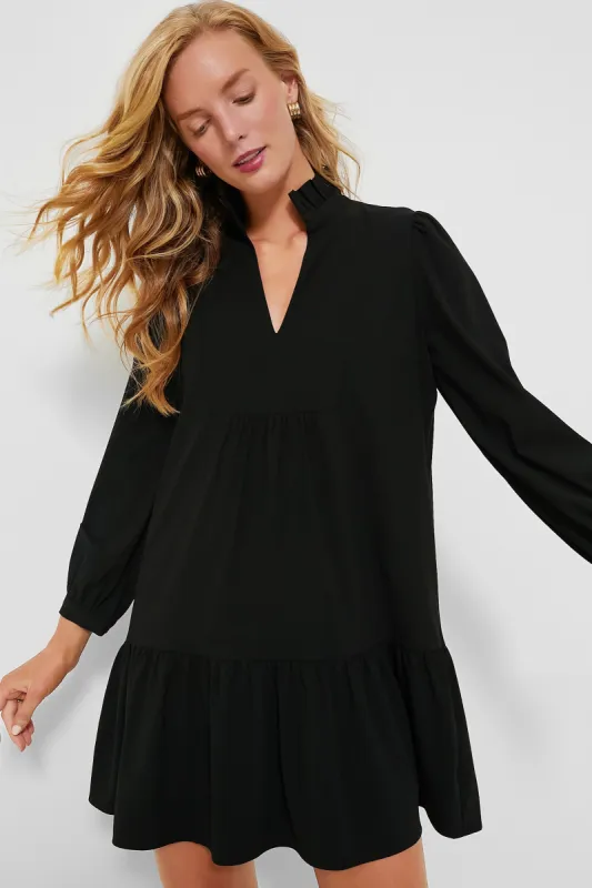 Black Crepe Palmerston Dress sold by Tuckernuck