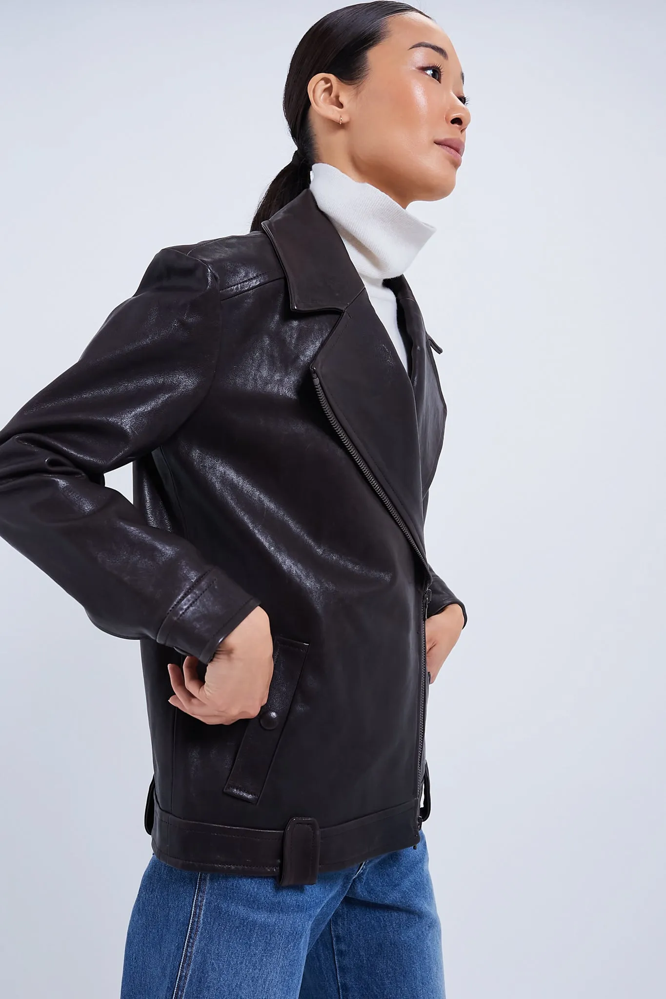 Dark Chocolate Thandie Dickey Coat sold by Tuckernuck product image thumbnail 3