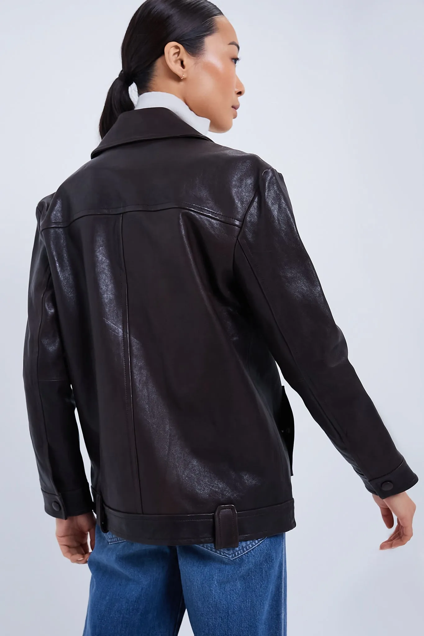 Dark Chocolate Thandie Dickey Coat sold by Tuckernuck product image thumbnail 4