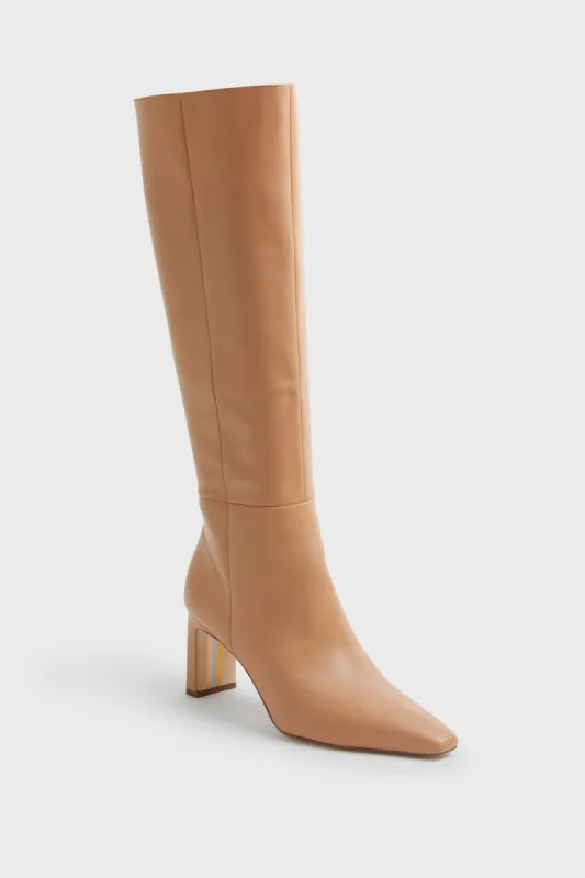 Luxe Tan Sylvia Boots made by Sam Edelman