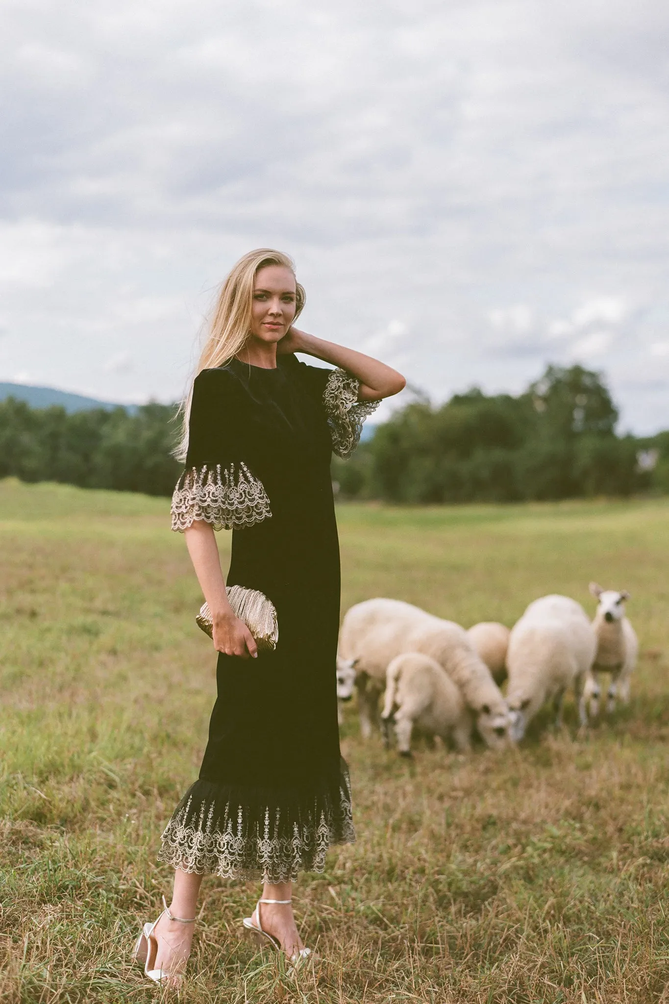 Black Velvet Lillith Dress sold by Tuckernuck product image thumbnail 2