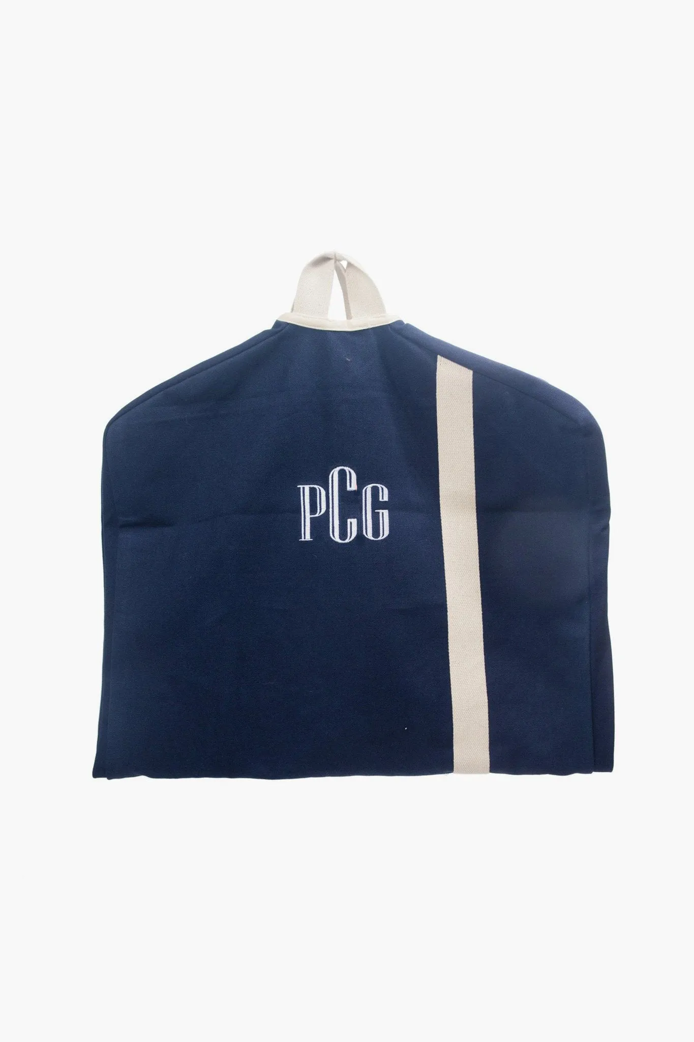 Navy Canvas Garment Bag sold by Tuckernuck