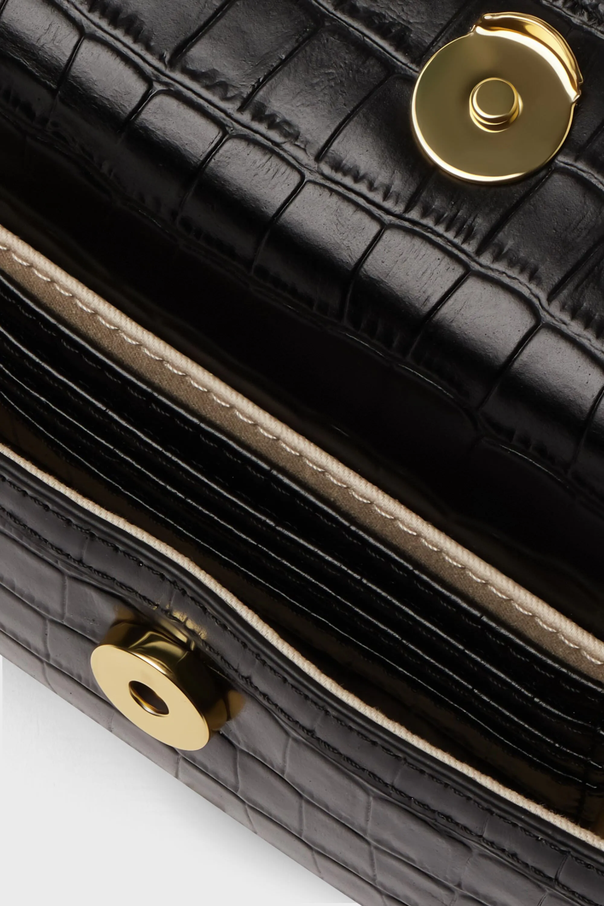 Exclusive Black Croc Phone Crossbody sold by Tuckernuck product image thumbnail 5