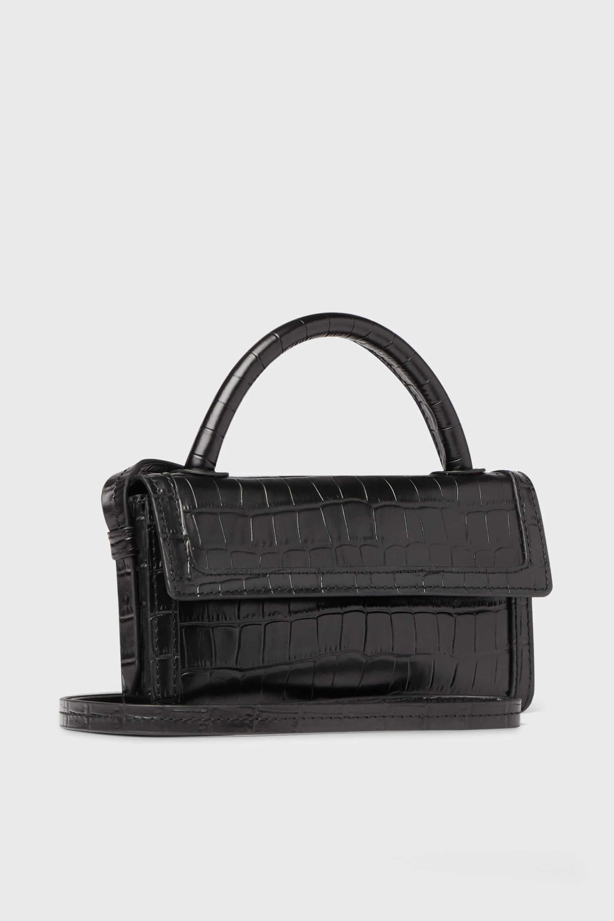 Exclusive Black Croc Phone Crossbody sold by Tuckernuck product image thumbnail 4