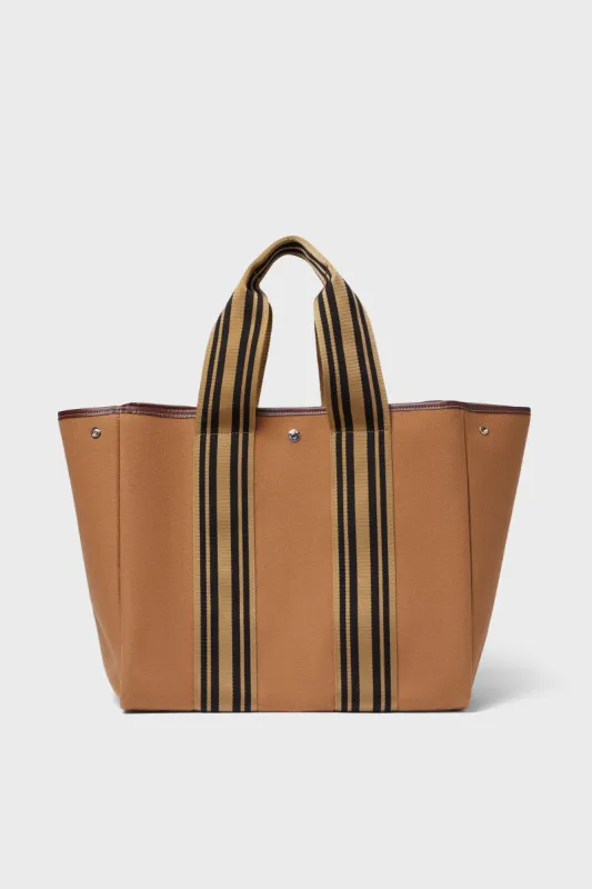 Camel Flannel Equestrian Traversee L Tote sold by Tuckernuck