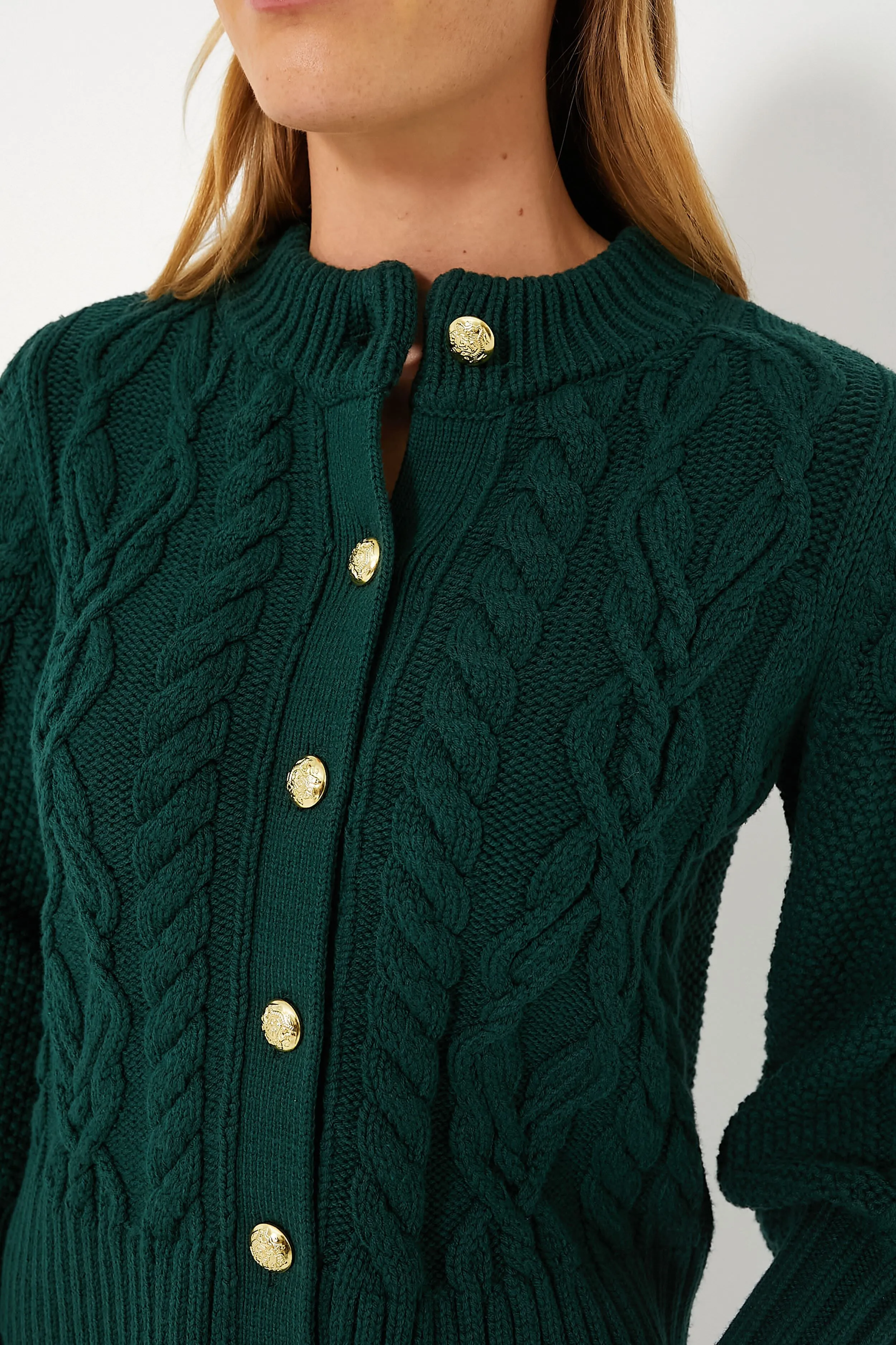 Evergreen Cotton Colette Cardigan sold by Tuckernuck product image thumbnail 5