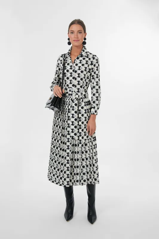 Domino Geo Azzurra Dress sold by Tuckernuck