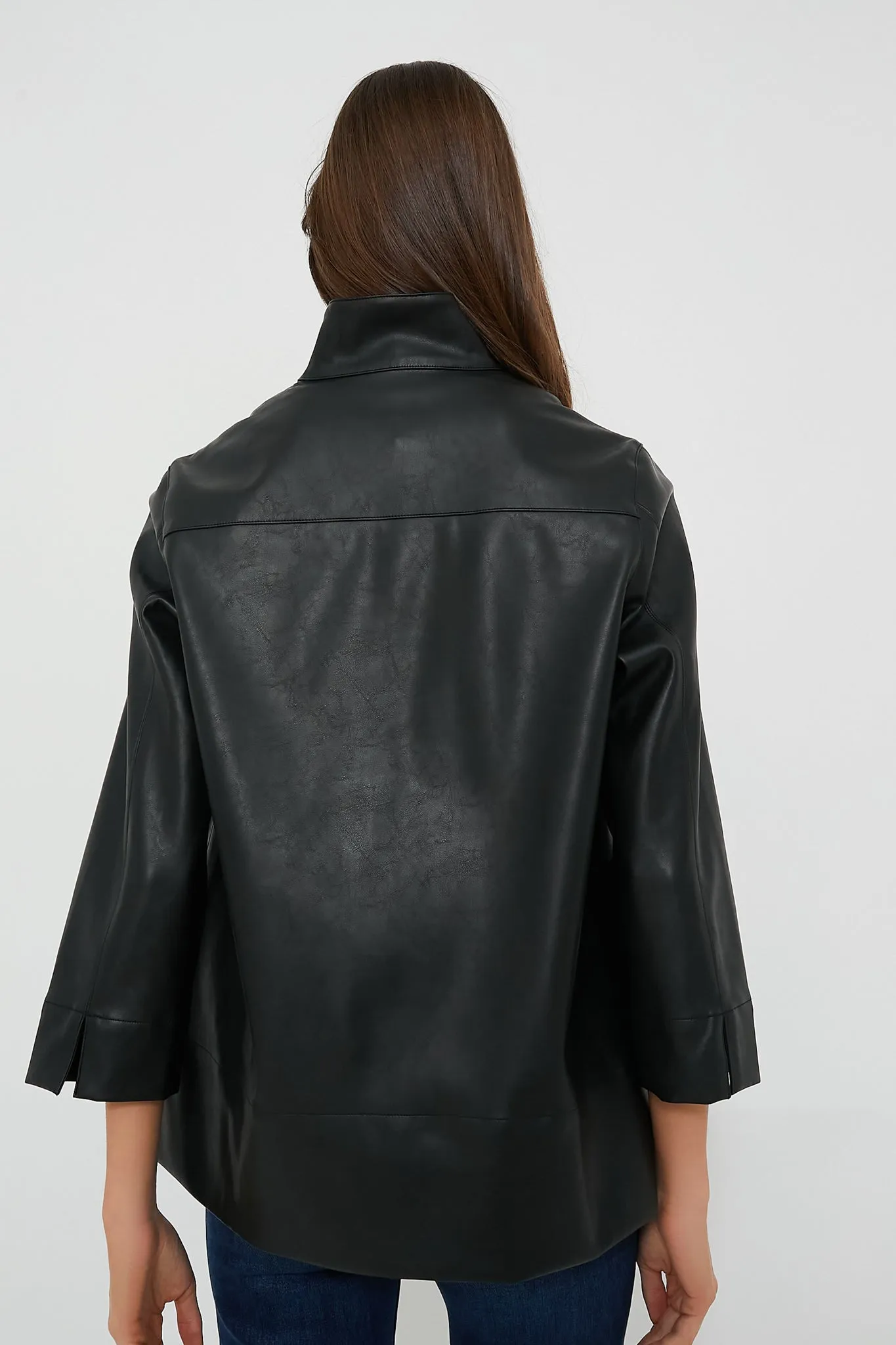 Black Leather Margot Top sold by Tuckernuck product image thumbnail 4