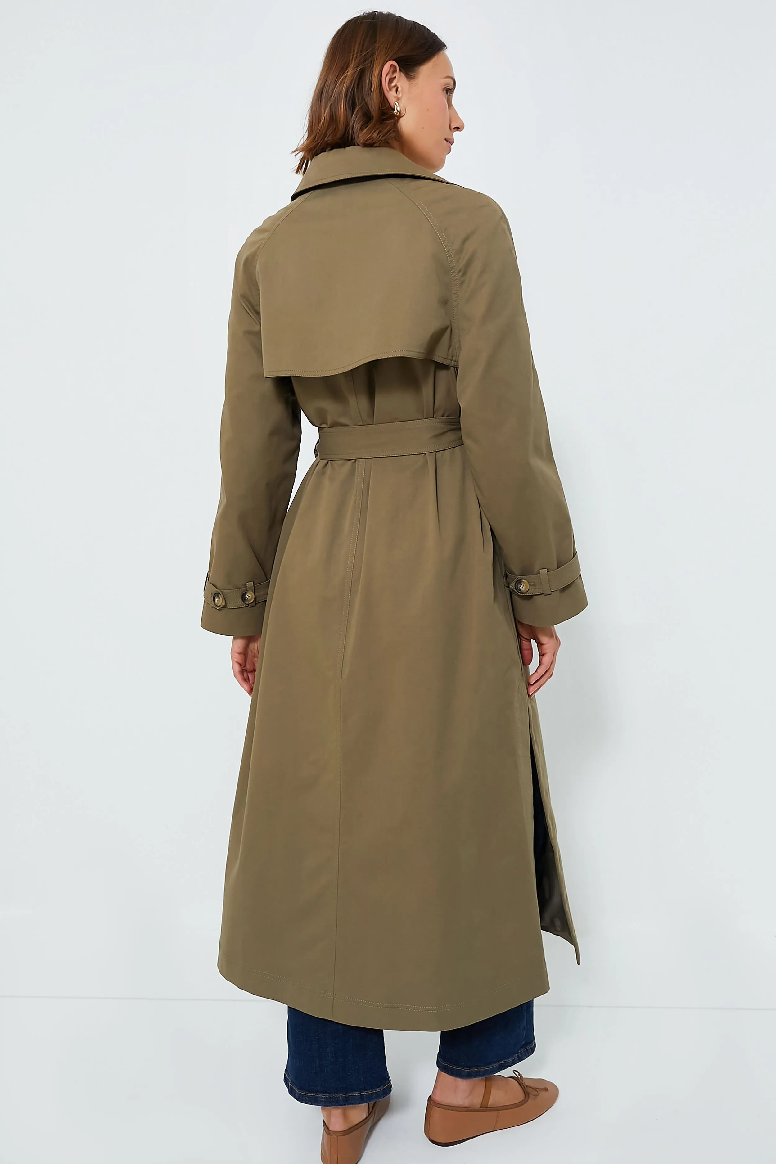 Olive Carl Trench sold by Tuckernuck product image thumbnail 4