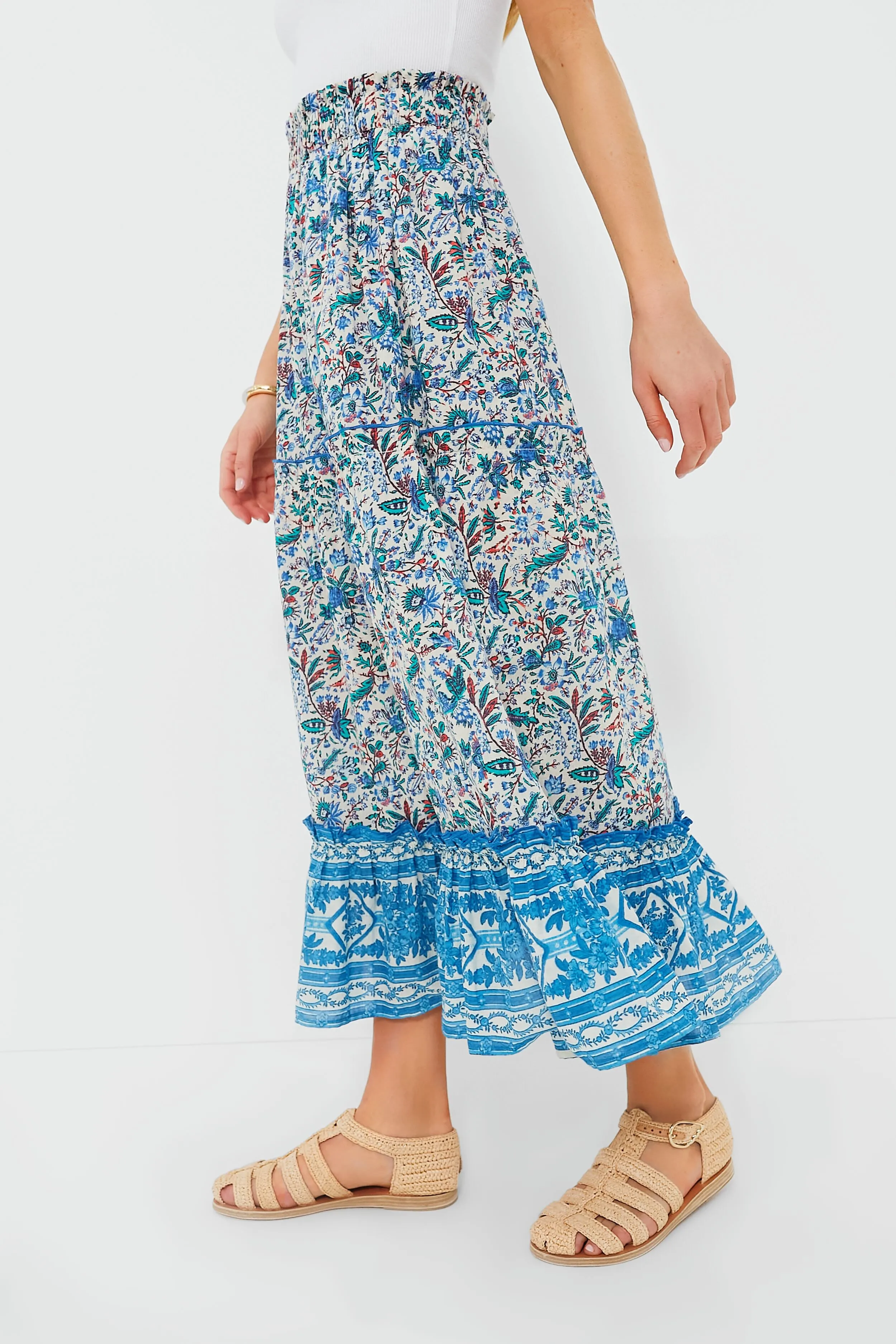 Cornflower Whimsy Prado Skirt sold by Tuckernuck product image thumbnail 5