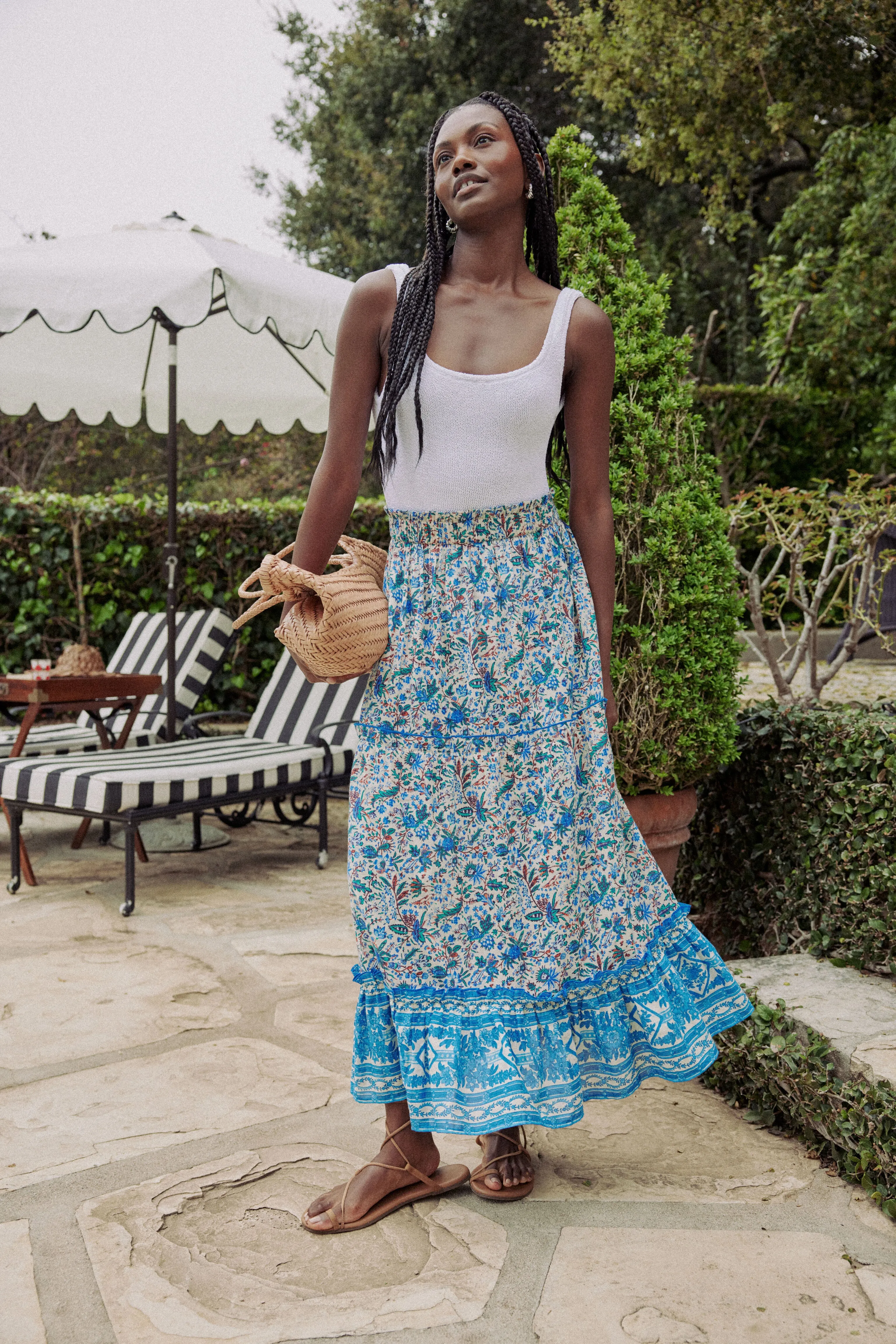 Cornflower Whimsy Prado Skirt sold by Tuckernuck product image thumbnail 2