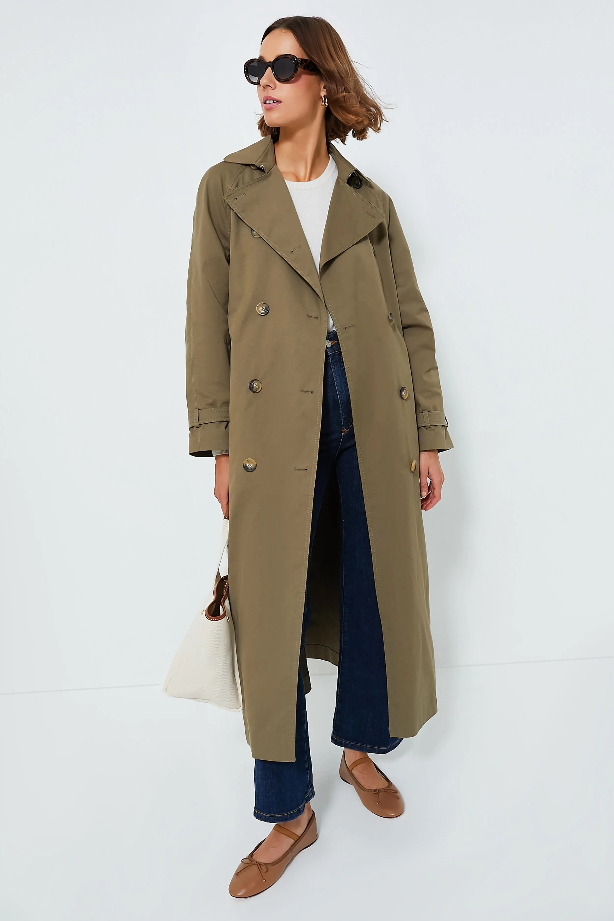 Olive Carl Trench sold by Tuckernuck product image thumbnail 2