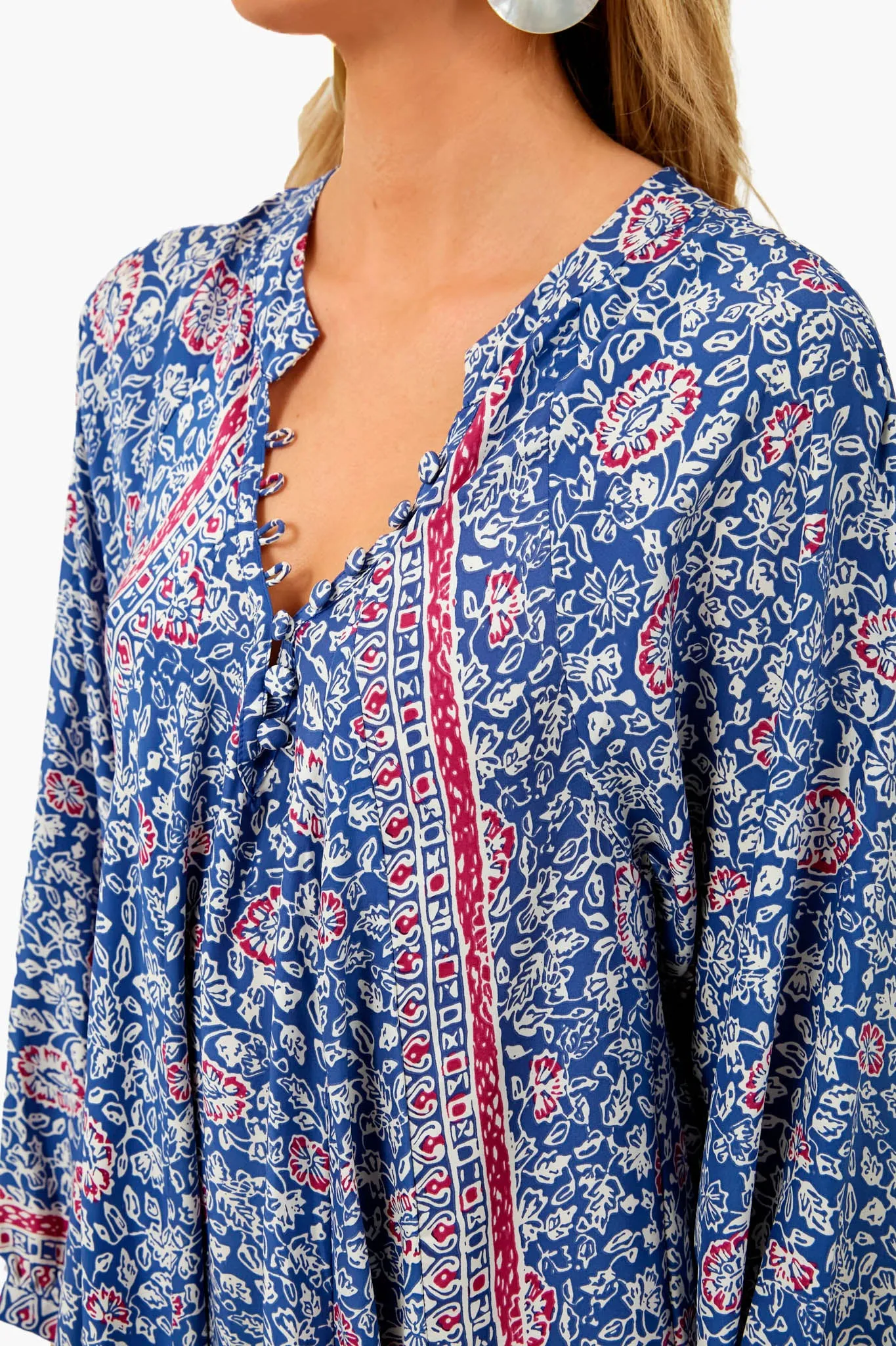 Floral Print Pellicano Blue Fiore Maxi sold by Tuckernuck product image thumbnail 5