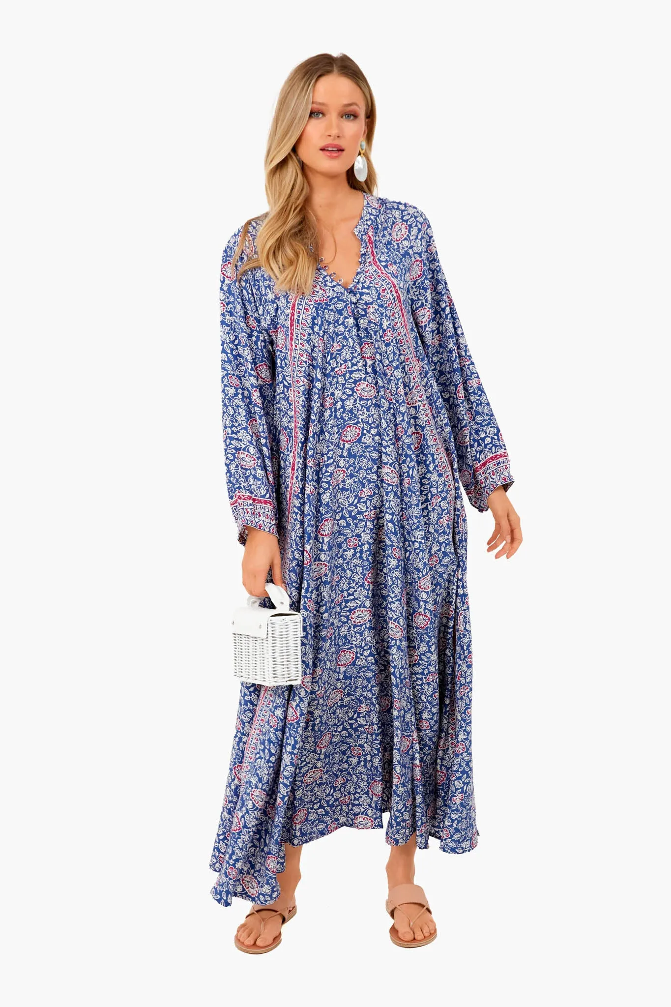Floral Print Pellicano Blue Fiore Maxi sold by Tuckernuck product image thumbnail 2